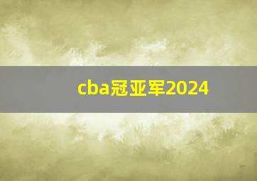 cba冠亚军2024