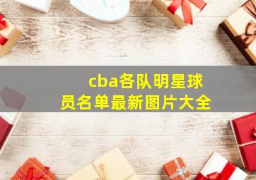 cba各队明星球员名单最新图片大全