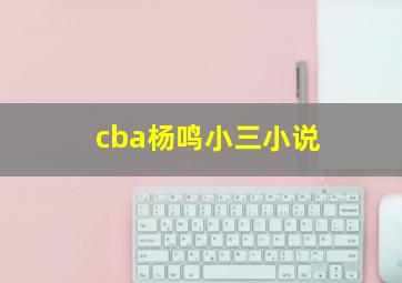 cba杨鸣小三小说