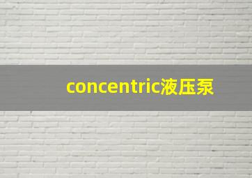 concentric液压泵