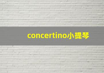 concertino小提琴