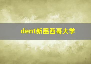 dent新墨西哥大学