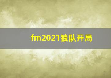 fm2021狼队开局