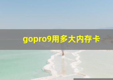 gopro9用多大内存卡