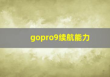 gopro9续航能力