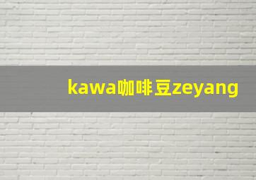 kawa咖啡豆zeyang