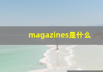 magazines是什么