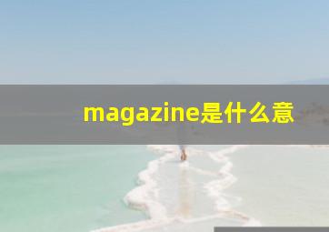 magazine是什么意