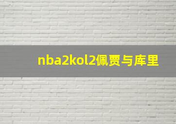 nba2kol2佩贾与库里