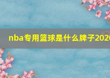 nba专用篮球是什么牌子2020