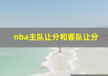 nba主队让分和客队让分