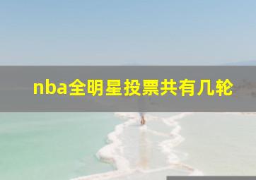 nba全明星投票共有几轮