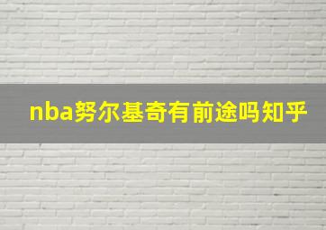 nba努尔基奇有前途吗知乎