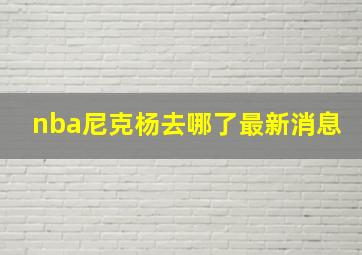 nba尼克杨去哪了最新消息