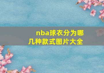 nba球衣分为哪几种款式图片大全