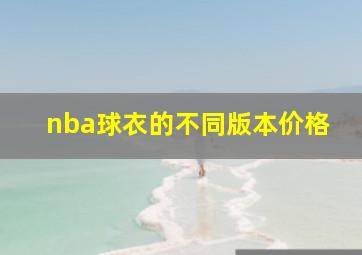 nba球衣的不同版本价格