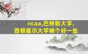 ncaa,巴特勒大学,西顿霍尔大学哪个好一些