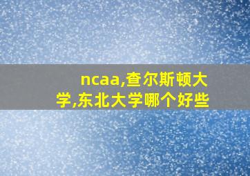 ncaa,查尔斯顿大学,东北大学哪个好些