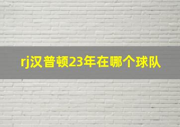 rj汉普顿23年在哪个球队