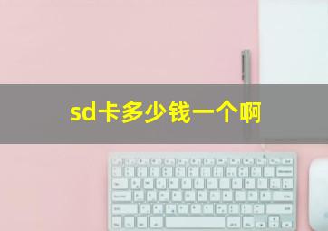 sd卡多少钱一个啊