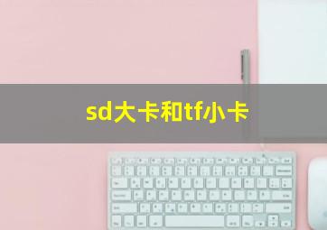 sd大卡和tf小卡