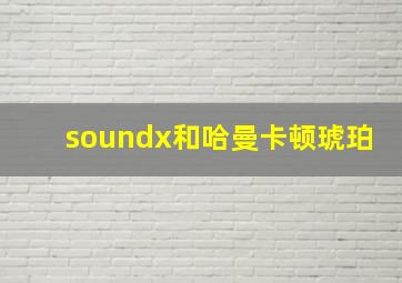 soundx和哈曼卡顿琥珀