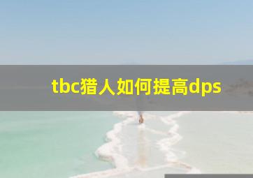 tbc猎人如何提高dps