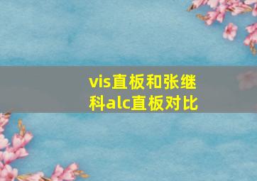 vis直板和张继科alc直板对比