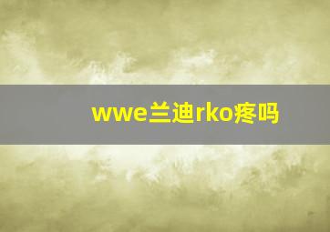 wwe兰迪rko疼吗