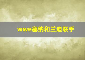 wwe塞纳和兰迪联手