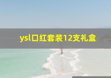 ysl口红套装12支礼盒