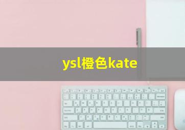 ysl橙色kate