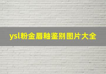 ysl粉金唇釉鉴别图片大全