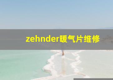 zehnder暖气片维修