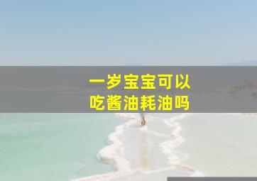 一岁宝宝可以吃酱油耗油吗