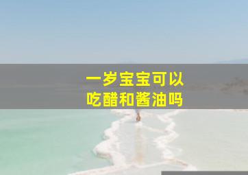 一岁宝宝可以吃醋和酱油吗