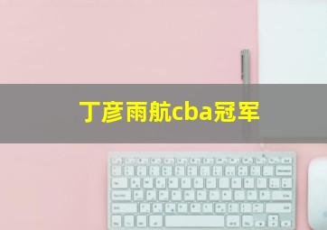 丁彦雨航cba冠军