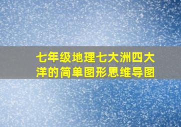 七年级地理七大洲四大洋的简单图形思维导图