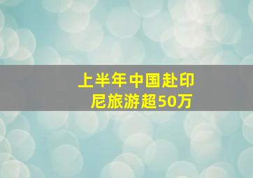 上半年中国赴印尼旅游超50万