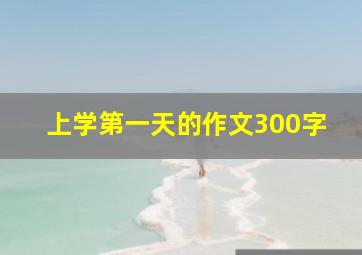 上学第一天的作文300字