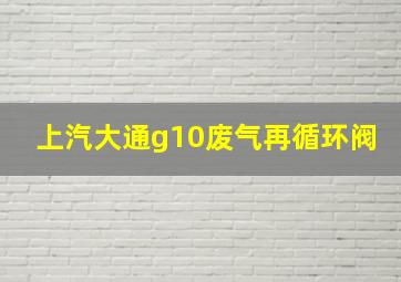 上汽大通g10废气再循环阀