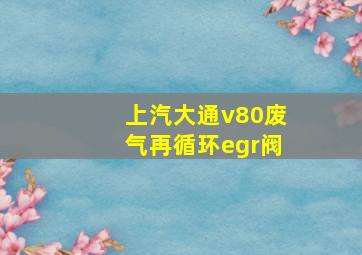 上汽大通v80废气再循环egr阀