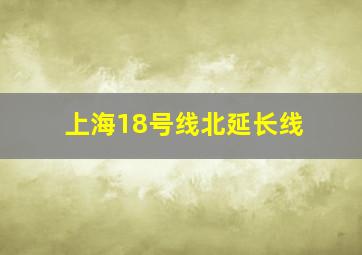 上海18号线北延长线