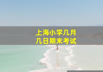 上海小学几月几日期末考试