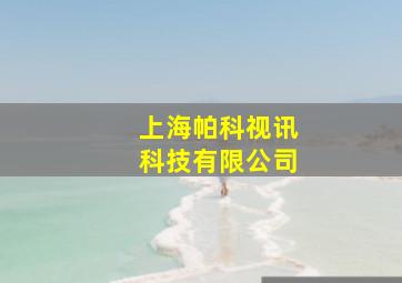 上海帕科视讯科技有限公司