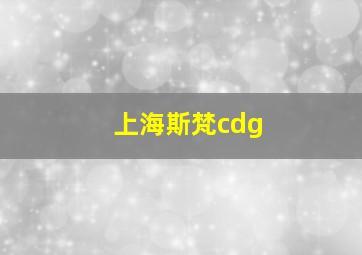 上海斯梵cdg