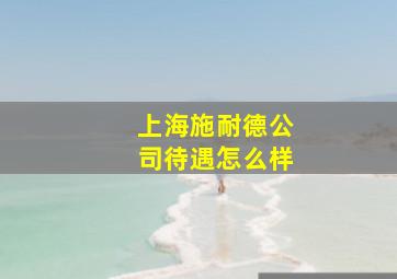 上海施耐德公司待遇怎么样