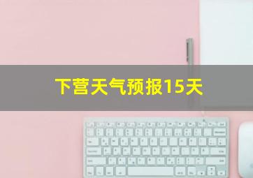 下营天气预报15天