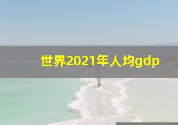 世界2021年人均gdp