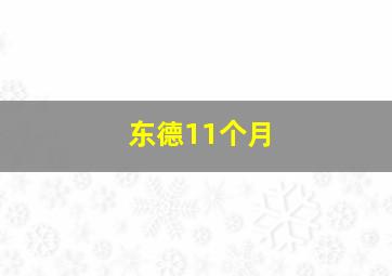 东德11个月